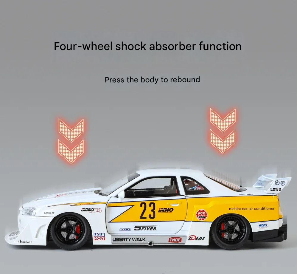 Nissan GTR Liberty Walk Edition 1/24 Scale Model Car