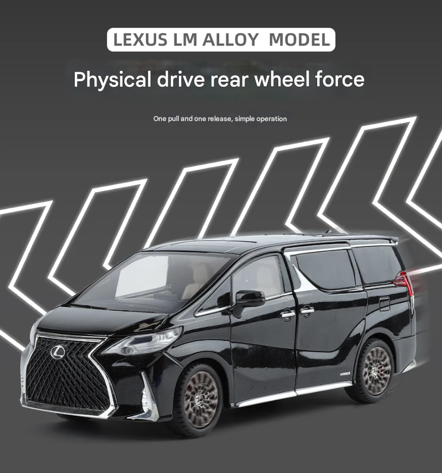 Lexus LM300 & Toyota Alphard Diecast Model (1:24 Scale)