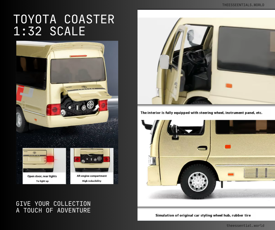 π Discover the 1:32 Diecast Toyota Coaster Bus Model! π