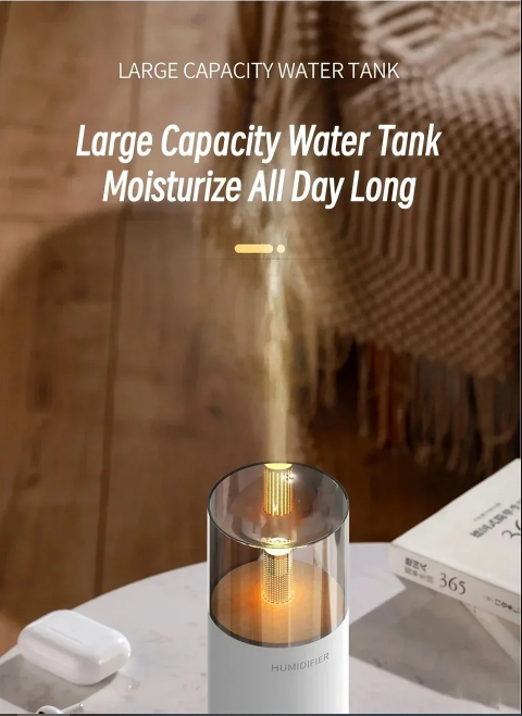 🕯️ Candle Flame Humidifier – Soothe Your Senses in Style