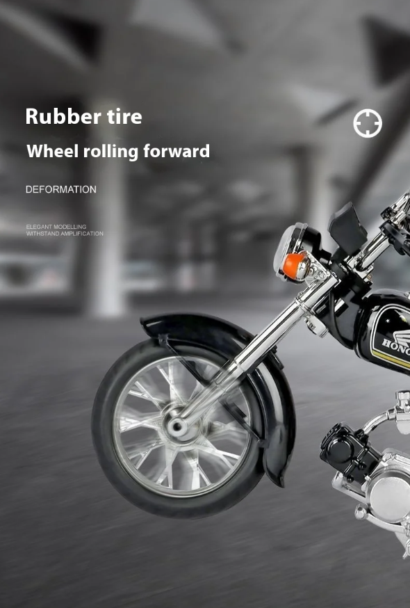 Die-Cast Honda 70cc Replica Motorcycle – 1:10 Scale Model