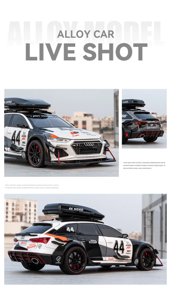 π Audi RS6 Avant Alloy Car Model β 1:24 Scale Diecast