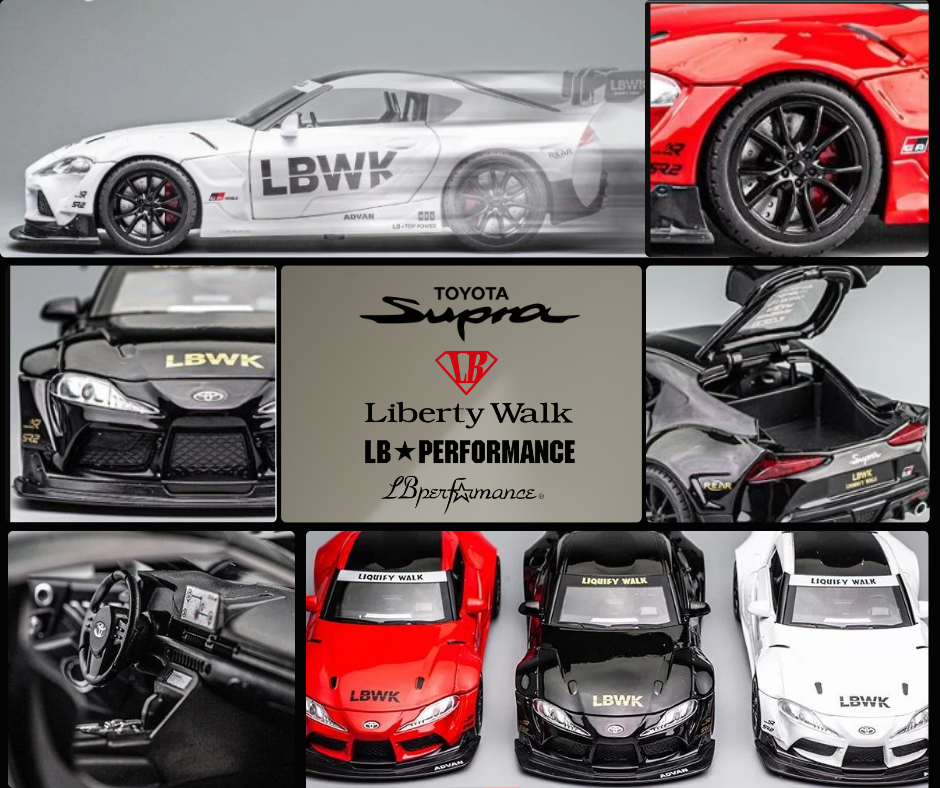 Toyota GR Supra LBWK Edition Mk5 – 1:24 Scale Diecast Model Car