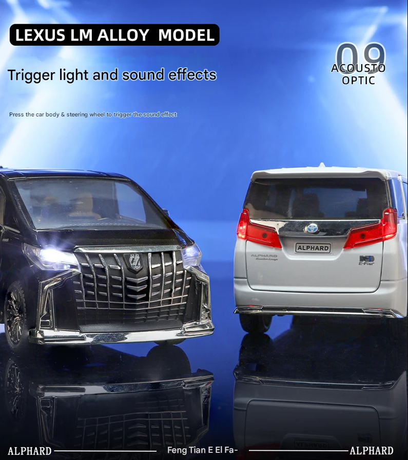 Lexus LM300 & Toyota Alphard Diecast Model (1:24 Scale)
