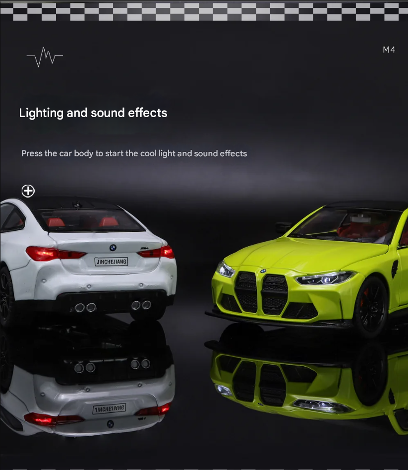 π BMW M4 Alloy Car Model β 1:24 Scale Diecast