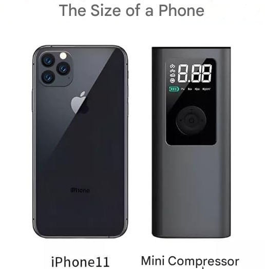 π Multifunctional Portable Air Compressor with 2,000mAh Battery β Inflate, Illuminate, and Power Up!
