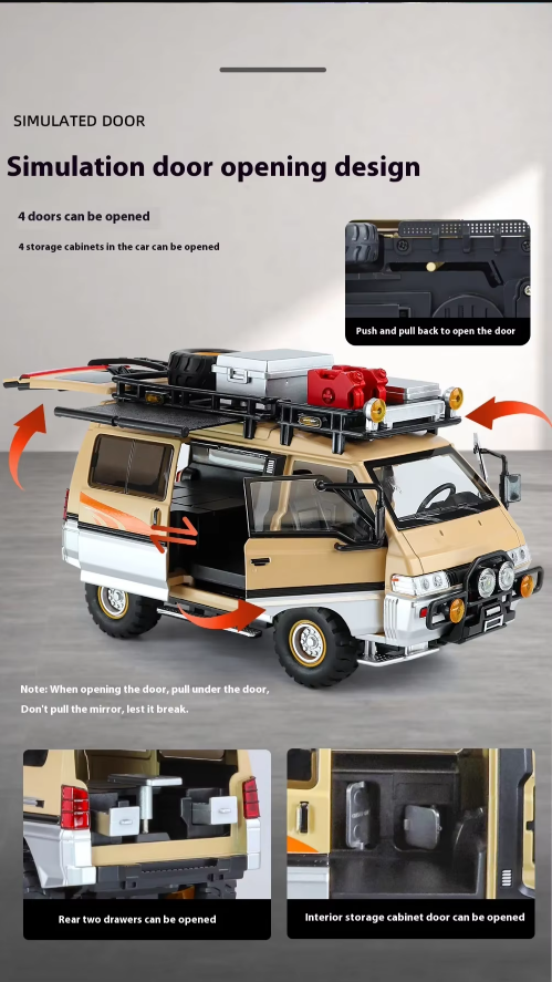 π Adventure Camper Van Alloy Model β 1:24 Scale Diecast