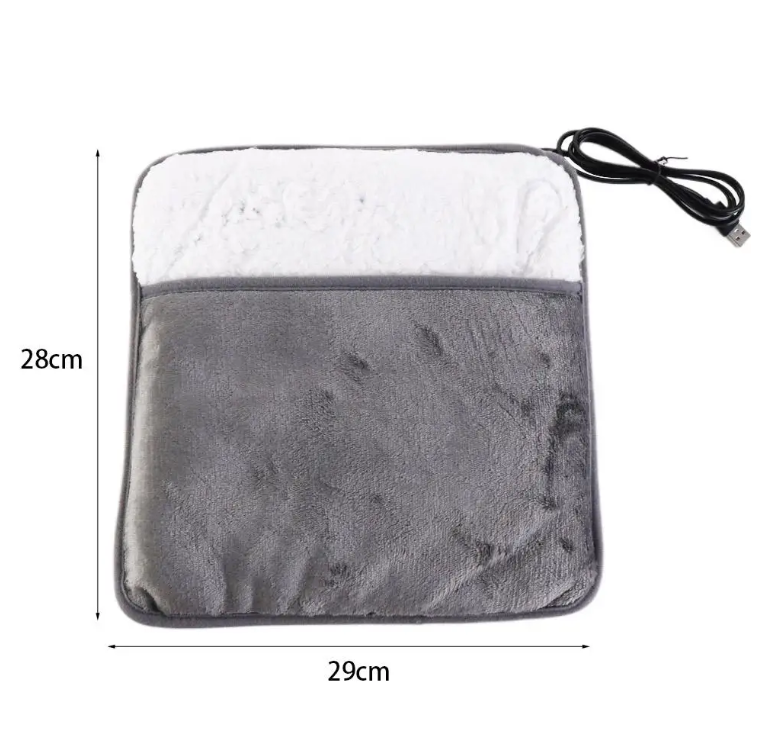 🔥 USB Heated Foot Warmer Pad – Full Body Comfort + FREE Moisturizing Socks!