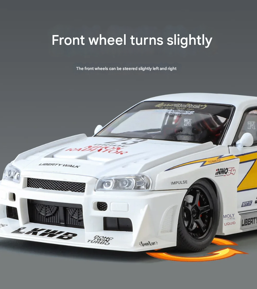 Nissan GTR Liberty Walk Edition 1/24 Scale Model Car