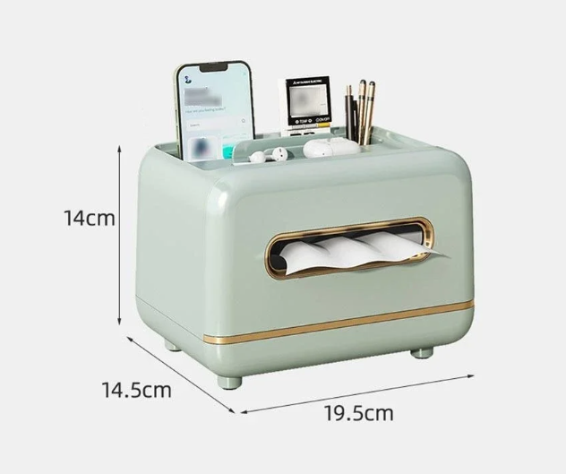Multifunctional Tissue Box Organizer β Modern Elegance Meets Everyday Convenience