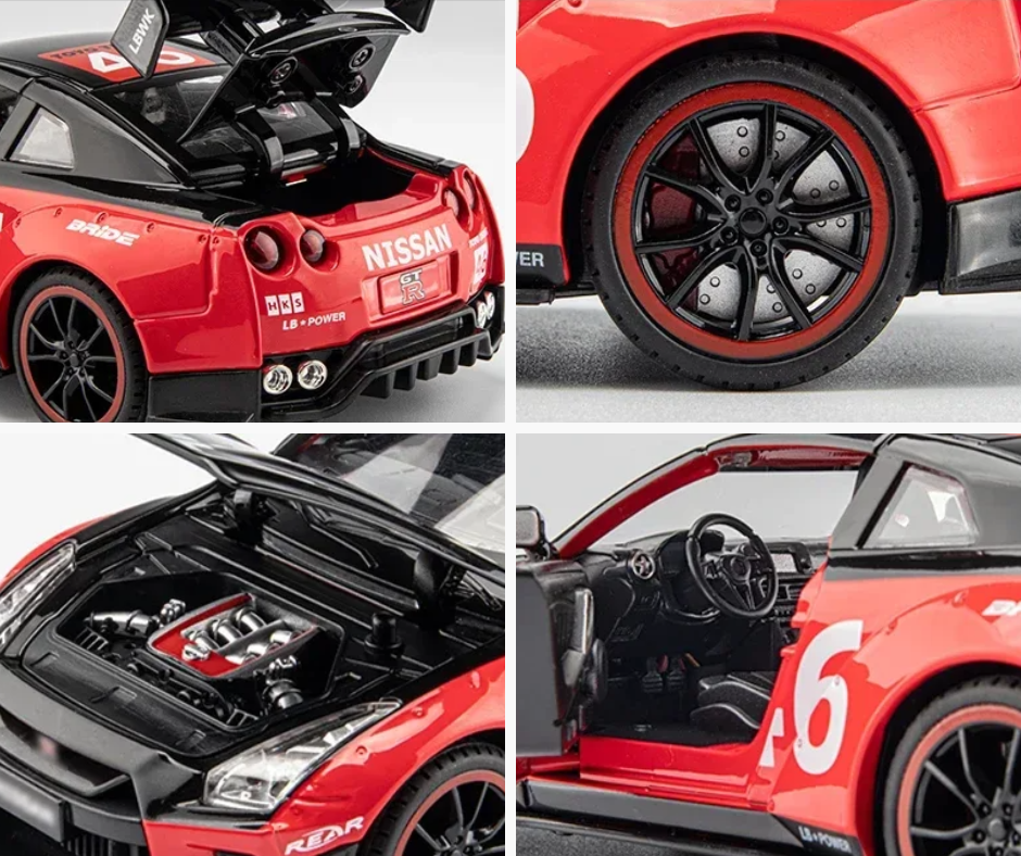 Nissan GT-R R35 Super GT Diecast Model β Godzilla in Miniature