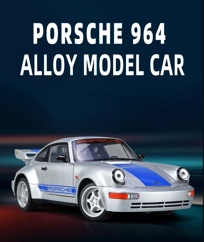 🏎️ Porsche 964 Die-Cast Model Car (1:24 Scale)