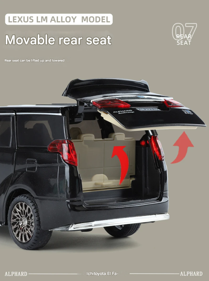Lexus LM300 & Toyota Alphard Diecast Model (1:24 Scale)