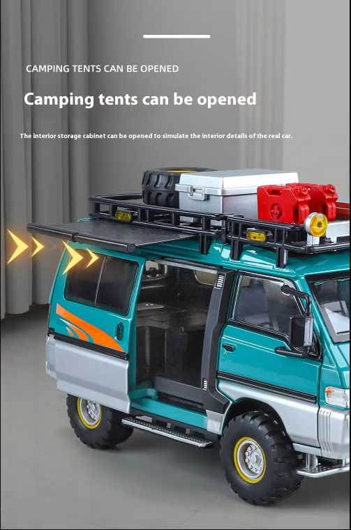 π Adventure Camper Van Alloy Model β 1:24 Scale Diecast