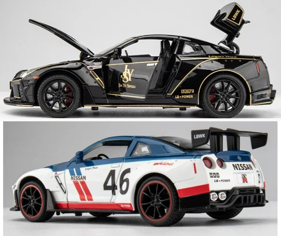 Nissan GT-R R35 Super GT Diecast Model β Godzilla in Miniature