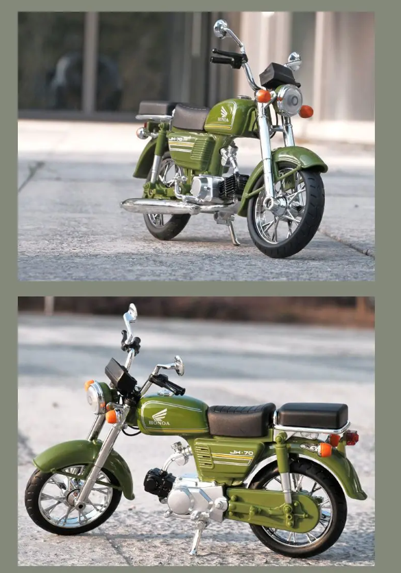 Die-Cast Honda 70cc Replica Motorcycle – 1:10 Scale Model