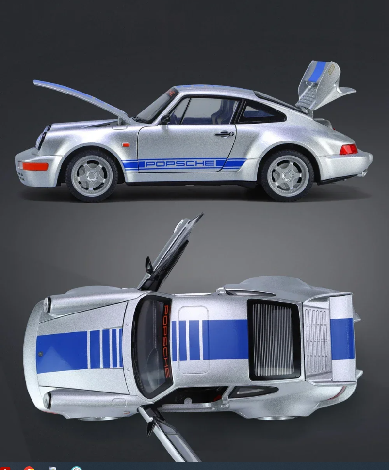🏎️ Porsche 964 Die-Cast Model Car (1:24 Scale)