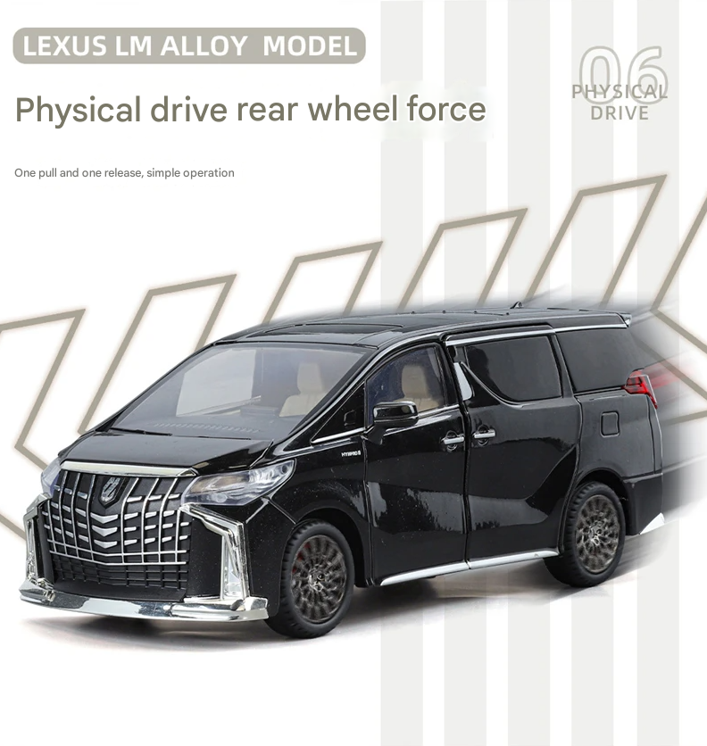 Lexus LM300 & Toyota Alphard Diecast Model (1:24 Scale)
