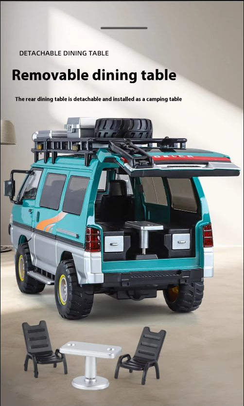 π Adventure Camper Van Alloy Model β 1:24 Scale Diecast