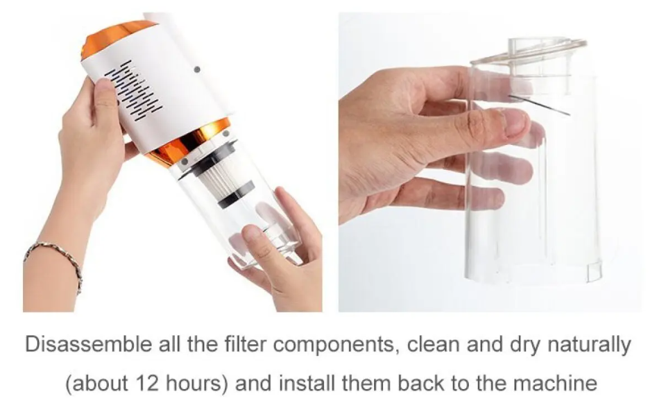 Cordless Handheld Vacuum Cleaner – Compact, Powerful & Easy Storage