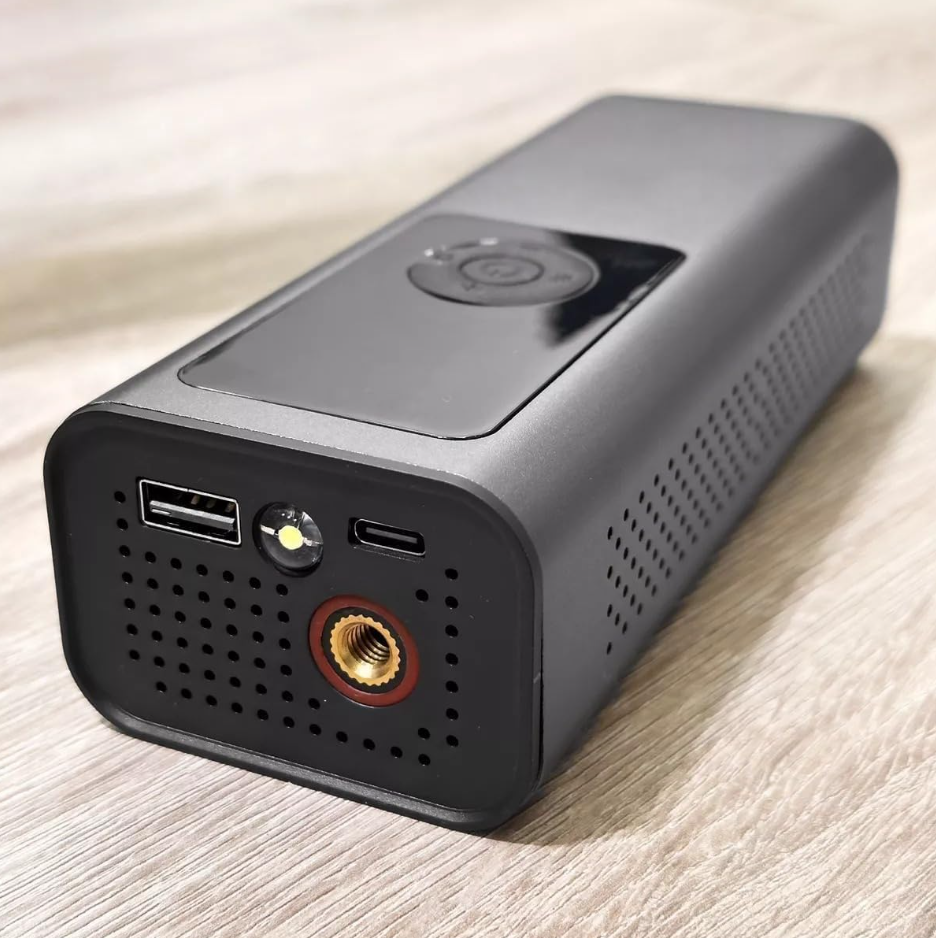 π Multifunctional Portable Air Compressor with 2,000mAh Battery β Inflate, Illuminate, and Power Up!