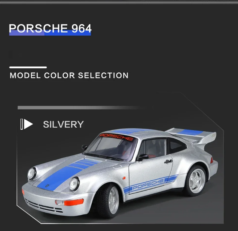🏎️ Porsche 964 Die-Cast Model Car (1:24 Scale)
