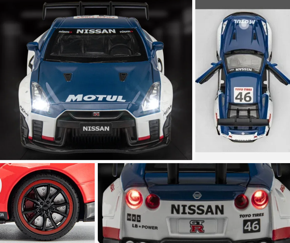 Nissan GT-R R35 Super GT Diecast Model β Godzilla in Miniature