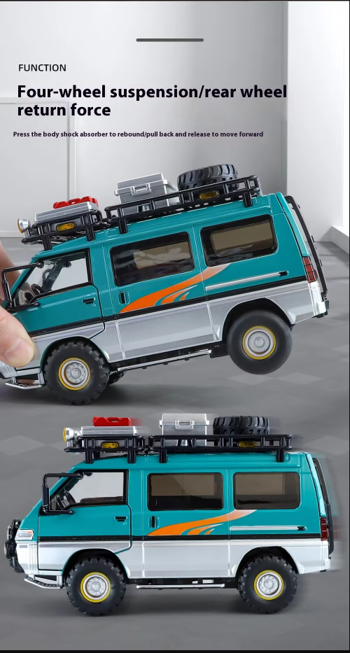 π Adventure Camper Van Alloy Model β 1:24 Scale Diecast