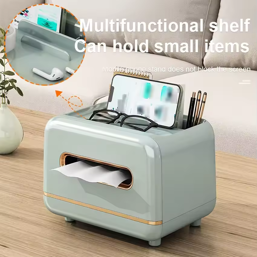 Multifunctional Tissue Box Organizer β Modern Elegance Meets Everyday Convenience
