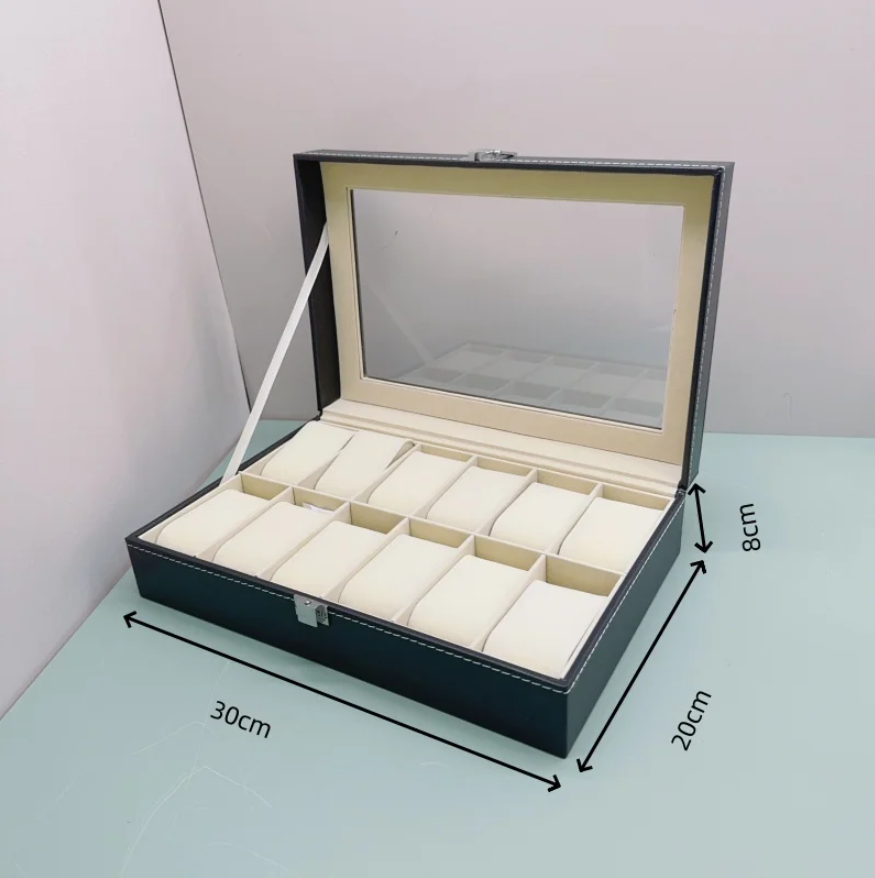 Premium Double Row Watch Organizer – 10 & 12 Slot Models