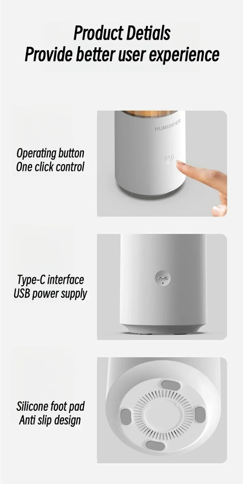 🕯️ Candle Flame Humidifier – Soothe Your Senses in Style