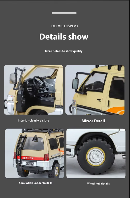 π Adventure Camper Van Alloy Model β 1:24 Scale Diecast