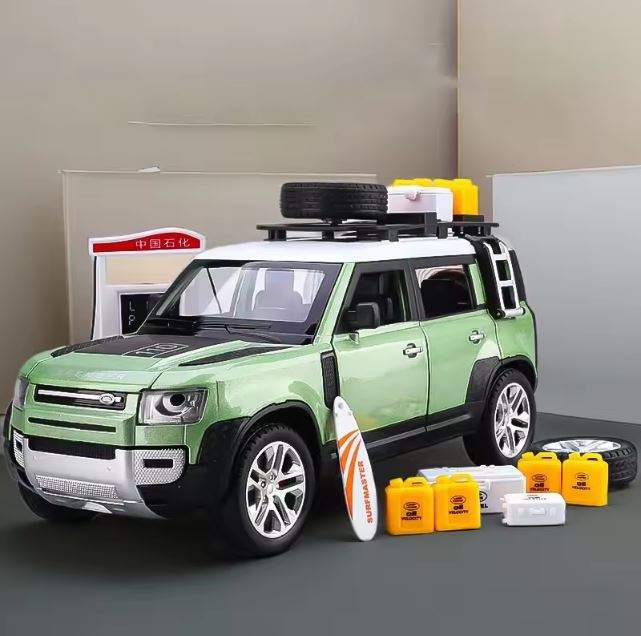 Land Rover Defender 1:24 Scale Diecast Model – Rugged British Icon in Miniature