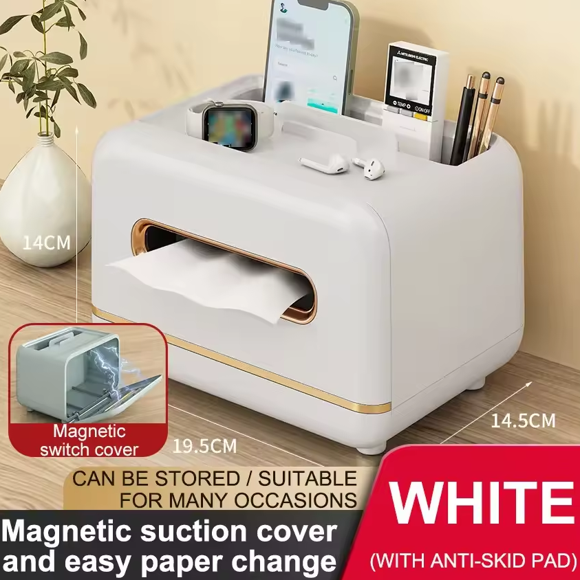 Multifunctional Tissue Box Organizer β Modern Elegance Meets Everyday Convenience