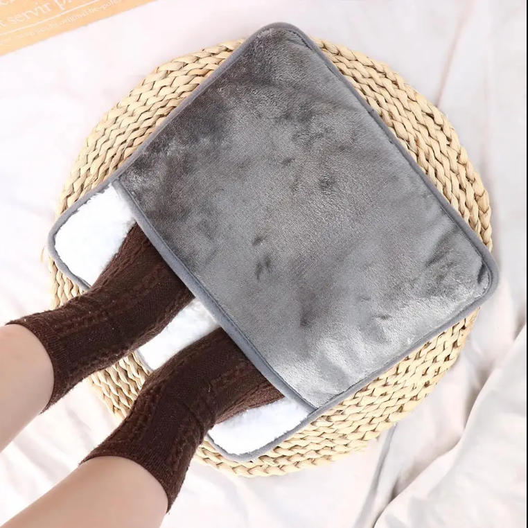 🔥 USB Heated Foot Warmer Pad – Full Body Comfort + FREE Moisturizing Socks!