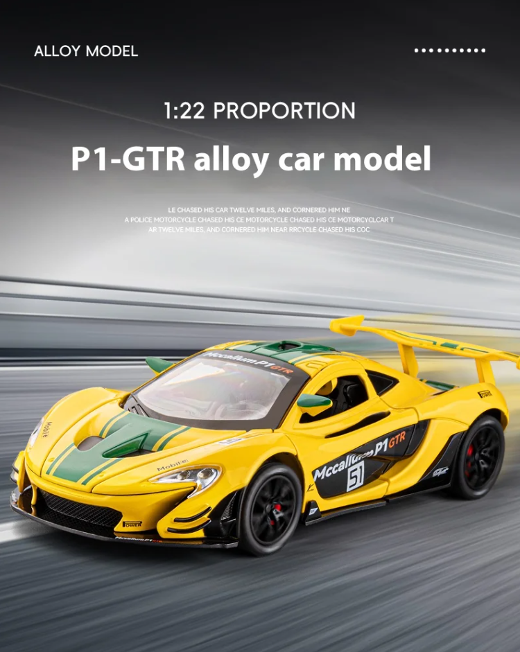 π McCallum P1 GTR Alloy Model Car β 1:24 Scale Diecast