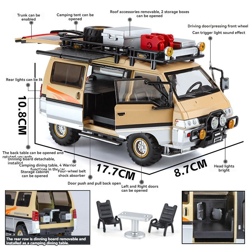 π Adventure Camper Van Alloy Model β 1:24 Scale Diecast