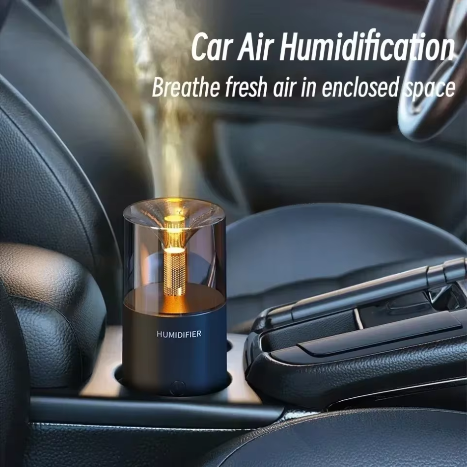 🕯️ Candle Flame Humidifier – Soothe Your Senses in Style