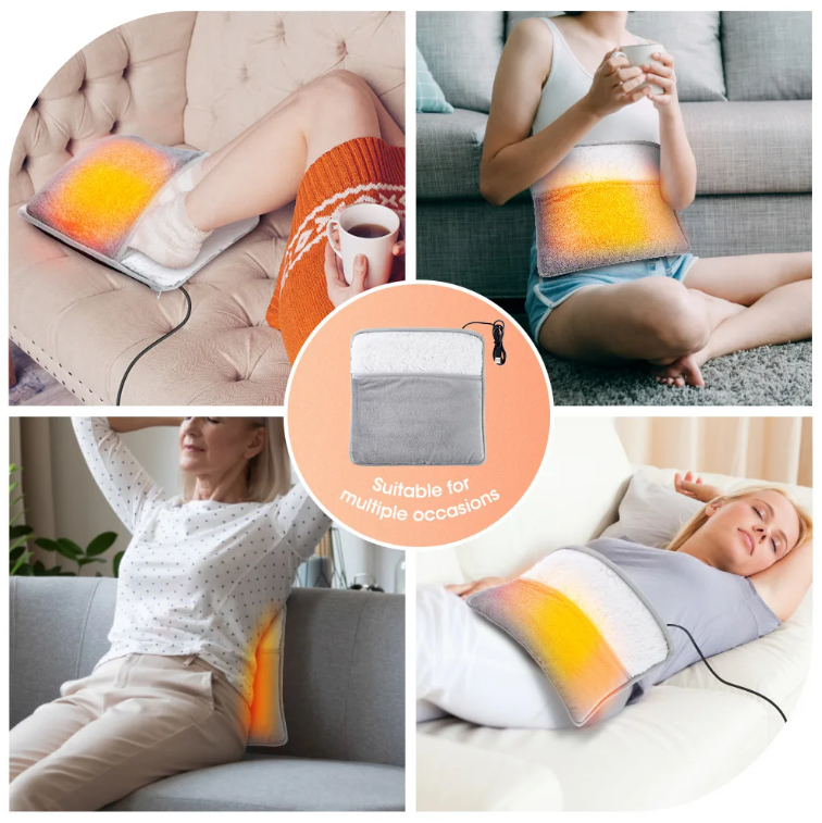 🔥 USB Heated Foot Warmer Pad – Full Body Comfort + FREE Moisturizing Socks!