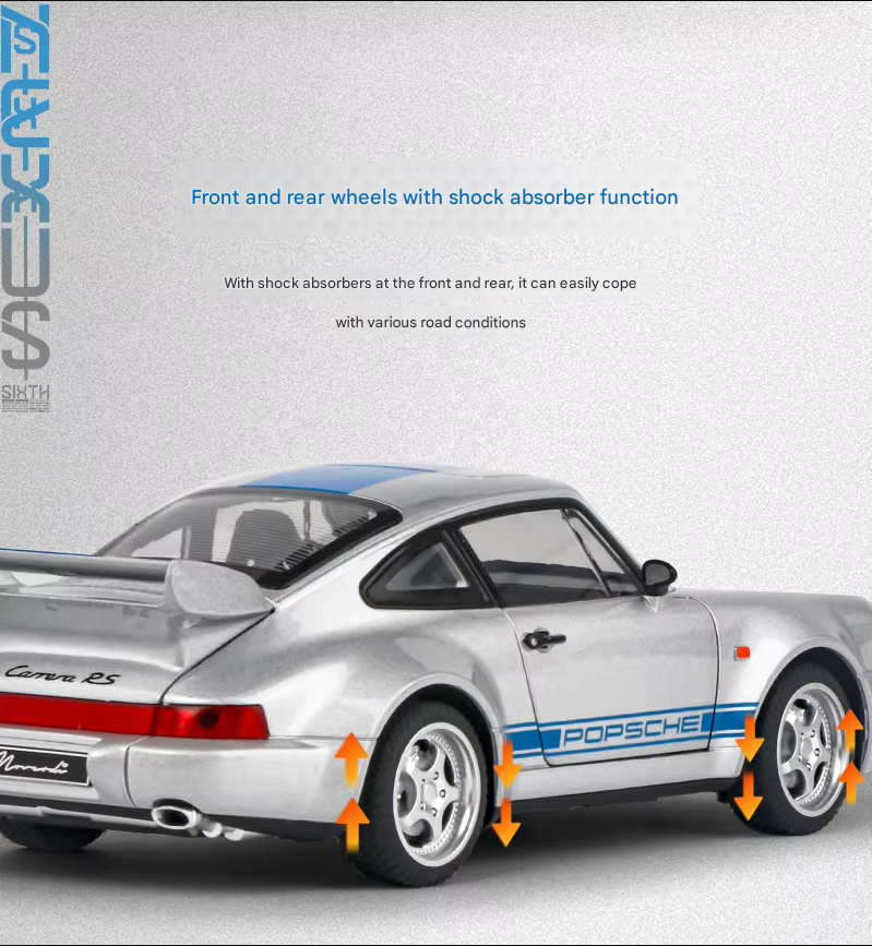 🏎️ Porsche 964 Die-Cast Model Car (1:24 Scale)