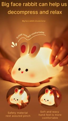 πΌπ° Silicone Animal Night Lamp β Panda & Rabbit Edition