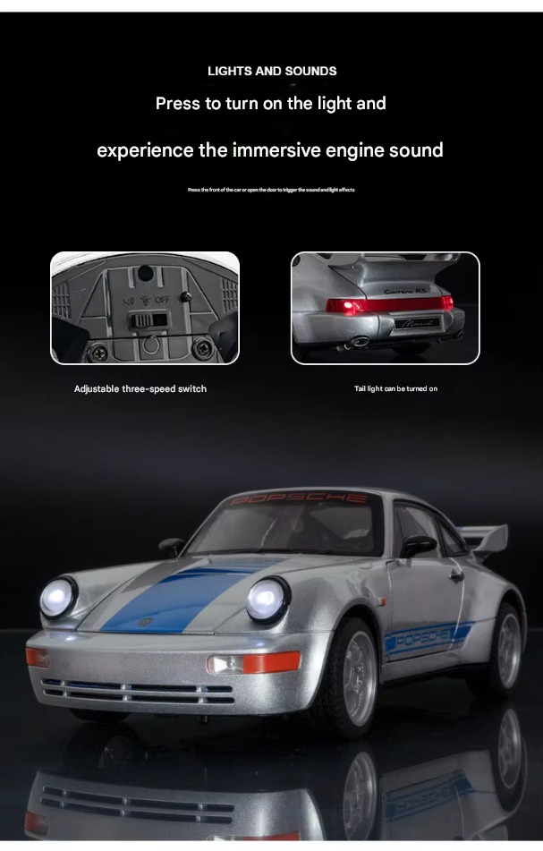 🏎️ Porsche 964 Die-Cast Model Car (1:24 Scale)