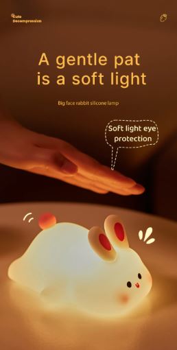 πΌπ° Silicone Animal Night Lamp β Panda & Rabbit Edition