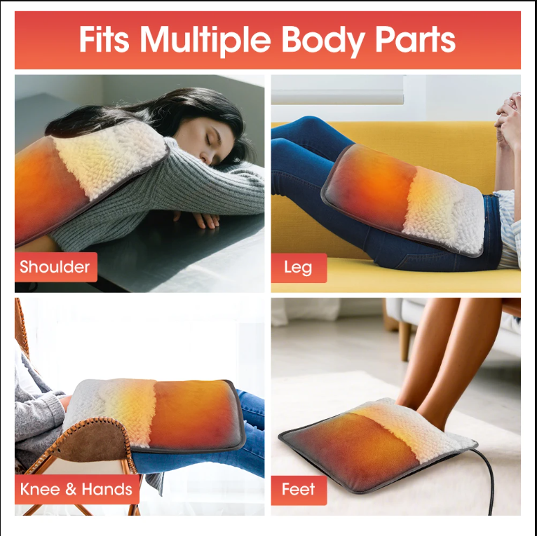 🔥 USB Heated Foot Warmer Pad – Full Body Comfort + FREE Moisturizing Socks!