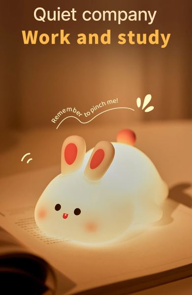 πΌπ° Silicone Animal Night Lamp β Panda & Rabbit Edition