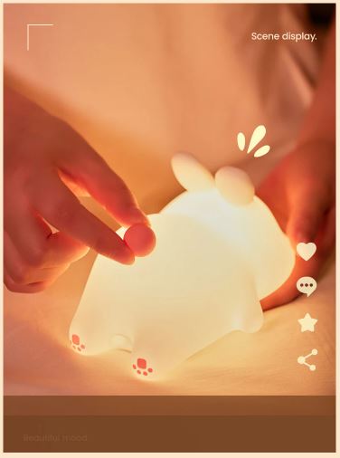 πΌπ° Silicone Animal Night Lamp β Panda & Rabbit Edition