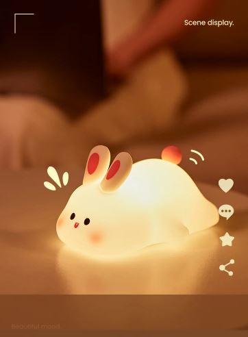 πΌπ° Silicone Animal Night Lamp β Panda & Rabbit Edition