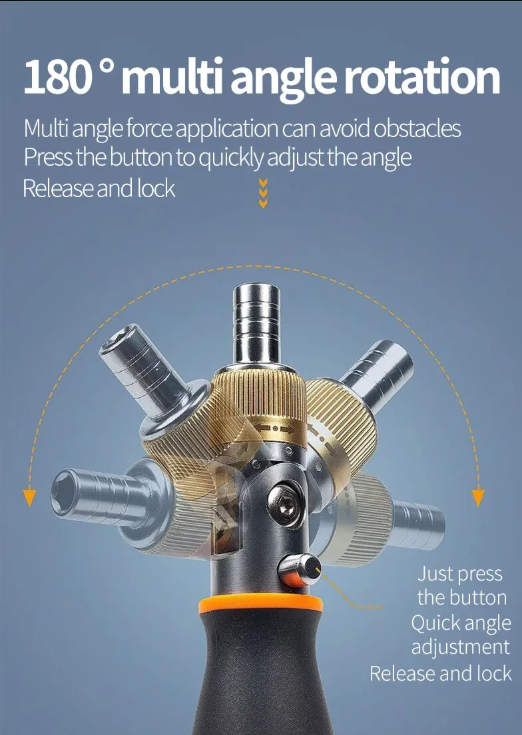 π§ Multi-Angle Ratchet Screwdriver Set β 10-in-1 Hidden Storage Tool