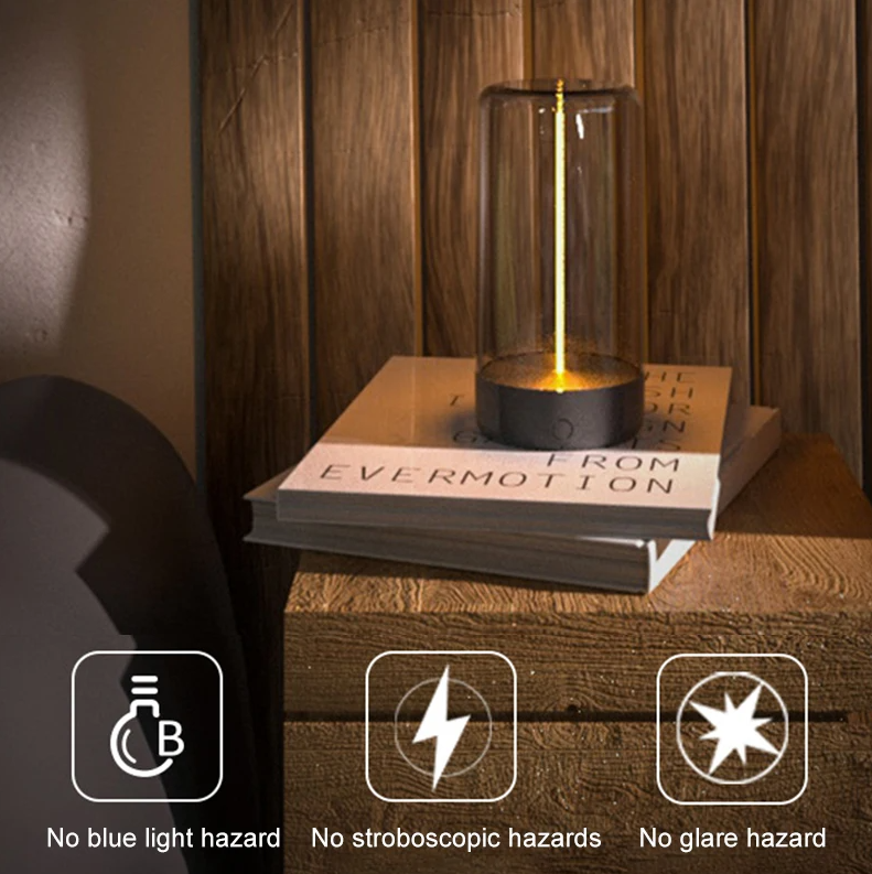 Magnetic Filament Cordless Lamp – Minimalist, Touch-Dimmable, and Rechargeable