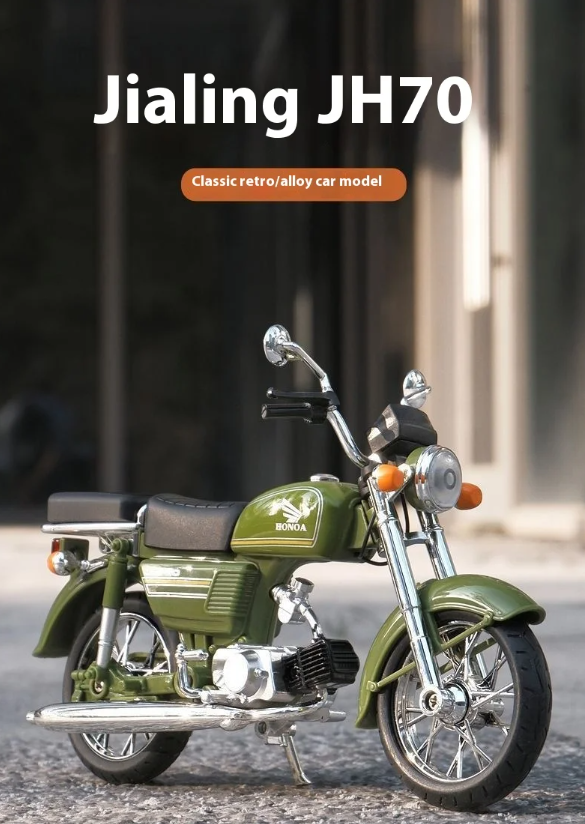 Die-Cast Honda 70cc Replica Motorcycle – 1:10 Scale Model